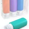 Leak Proof Refillable Silicone Travel Bottles - 3oz Travel Size Containers - Squeeze Bottle with TSA Bag - Image 7