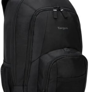 Targus 16 Inch Groove Laptop Backpack, Black - Fits Most Laptops up to 16", Water Resistant Travel Backpack for Business Commuters, College, and Travel (CVR600)
