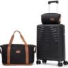 Carry On Luggage 22x14x9 Airline Approved, 20 Inch Carry on Suitcases with Wheels, PP Lightweight Carry-on Luggage, Suitcase with Wheels and TSA Lock