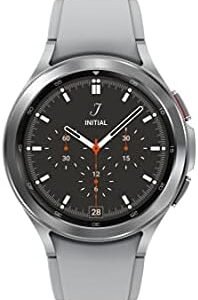 SAMSUNG Galaxy Watch 4 Classic 46mm Smartwatch with ECG Monitor Tracker for Health, Fitness, Running, Sleep Cycles, GPS Fall Detection, Bluetooth, US Version, Silver