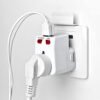 Universal Travel Adapter - 2 USB Ports Wonplug International Power Plug Adapter Small Wall Charger Adaptor for European US UK Thailand NZ Australia 150+Countries White - Image 7