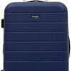 Wrangler Smart Luggage Cup Holder and USB Port, Navy Blue, 2 Piece Set - Image 3