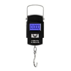 Hyindoor Portable Luggage Scale 50kg/110lb Electronic Digital Suitcase Weight Scale Travel Bag Hanging Weighing Scale
