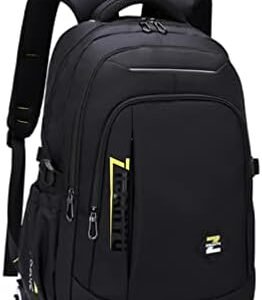EKUIZAI Solid Color Trolley Backpack Schoolbag for Middle School Students Elementary Rolling Bag Daypack for Teen Boys