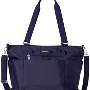 Baggallini Essential Laptop Tote - Work Tote Bag with Laptop Sleeve - Lightweight Travel Crossbody Shoulder Bag for Women