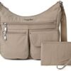 Baggallini Everywhere Bagg - Hobo Crossbody Bag for Women with RFID Wristlet – Water-resistant Travel Bag