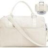Weekender Bag for Women, Travel Bag Overnight Duffel Bag Carry On Bag with Wet Pocket & Trolley Sleeve, Sports Gym Bag