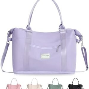 BECOJADDE Travel Bag for Women Carry On Bag with Wet Compartment Travel Duffle Bag for Weekender Overnight Travel Essentials