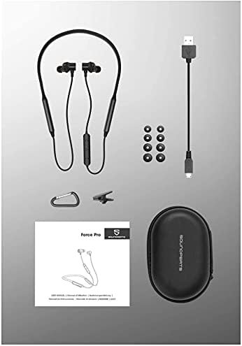 SoundPEATS Force Pro Dual Dynamic Drivers Bluetooth Headphones, Neckband Wireless Earbuds with Crossover, APTX HD Audio Built in Mic 22 Hours Playtime, Bluetooth 5.0 Headset Sports Earphones - Image 7