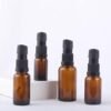 6 Pcs 30ml Amber Glass Travel Bottles for Toiletries Refillable Travel Size Liquid Containers Glass Lotion Pump Bottle Mini Soap Pump Dispenser Cosmetic Container Bottle Travel Accessories - Image 5