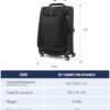 Travelpro Maxlite 5 Softside Expandable Carry on Luggage with 4 Spinner Wheels, Lightweight Suitcase, Men and Women, Black, Carry On 21-Inch - Image 6