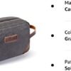 emissary Travel Toiletry Bag for Men, Leather and Canvas Toiletry Bags, Dopp Kit for Men, Travel Bathroom Bag Men's Shaving Kit, Travel Kit Small Bag for Men, Shaving Bag for Travel Accessories (Gray) - Image 10