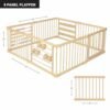 Wooden Playpen Extra Large for Toddlers and Babies - (8/10) Wood Playpen Panels - Foldable playpen - Adjustable Baby playpen - Wooden Foldable Baby playpen - Extra Large Baby playpen, Baby Play gate. - Image 3
