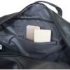 Kenneth Cole REACTION Port Stanley Duffel Pebbled Vegan Leather Carry On Shoulder Duffle Travel Bag, Black, 15" Laptop - Image 5