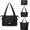 Hanke Expandable Foldable Travel Duffel Bag Collapsible Carry On Bag with Luggage Strap for Airplanes, Water Resistant Weekender Overnight Bag Fits for Men Women