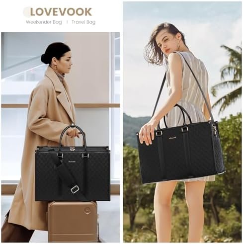 LOVEVOOK Travel Duffle Bag, Weekender Bag for Women with Toiletry Bag Carry on Overnight Bag with Laptop Compartment, Hospital Bag for Labor and Delivery, Gym Bag with Wet Pocket Shoe Bag - Image 6