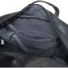 Kenneth Cole REACTION Port Stanley Duffel Pebbled Vegan Leather Carry On Shoulder Duffle Travel Bag, Black, 15" Laptop - Image 12