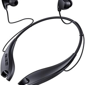 Neckband Bluetooth Headphones, Around The Neck Headphones 24H+ Playtime, Bluetooth Headsets with Call Vibration, Shark Jaw Design Wireless Earbuds+Noise Isolation/Built-in Mic/IPX7 Waterproof