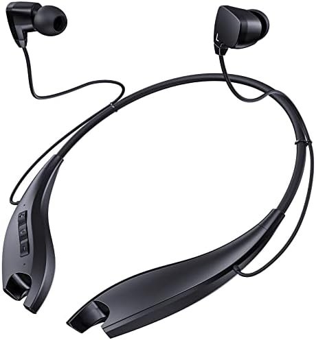Neckband Bluetooth Headphones, Around The Neck Headphones 24H+ Playtime, Bluetooth Headsets with Call Vibration, Shark Jaw Design Wireless Earbuds+Noise Isolation/Built-in Mic/IPX7 Waterproof