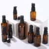 6 Pcs 30ml Amber Glass Travel Bottles for Toiletries Refillable Travel Size Liquid Containers Glass Lotion Pump Bottle Mini Soap Pump Dispenser Cosmetic Container Bottle Travel Accessories - Image 6