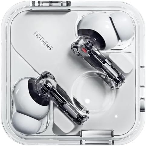 Nothing Ear Wireless Earbuds with ChatGPT Integration, Smart ANC, Hi-Res Audio with LDAC & LHDC, 11mm Dynamic Bass Boost, 40.5H Playtime, 6 Mics for Calls Wireless Headphones, Wireless Charging White