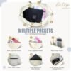 Womens Travel Weekender Bag, Travel Bag, Duffle Bag, Overnight Bag with shoe compartment, Carry on Bag - Image 7