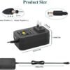 YOOFONE 30W Power Supply Adjustable 3V 4.5W 5V 6V 7.5V 9V 12V Universal Switch AC/DC Adapter with 5V 2.1A USB Port, 100V-240V AC to DC 3-12V Converter 1A 1.5A 2A 2.5A with 14 Tips - Image 3
