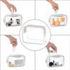 TSA Approved Toiletry Bag, Clear Makeup Bag, 6 Pcs Travel Cosmetic Bag Set for Women Men, Portable Toiletry Bag for Travel, Bathroom and Organizing (grey 6 pcs) - Image 4