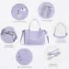 BECOJADDE Travel Bag for Women Carry On Bag with Wet Compartment Travel Duffle Bag for Weekender Overnight Travel Essentials - Image 4