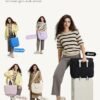 Womens Tote Bag with Zipper, Puffer Large Tote Bag 15.6" Laptop Tote Bag for Women with Trolley Sleeve - Image 2