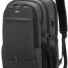 DUSLANG 17 Inch Laptop Backpack for Travel Water Resistant College Backpack for Men Laptop Bag with USB Charging Port,Black