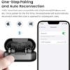 TOZO T12 Wireless Earbuds Bluetooth 5.3 Headphones Built-in ENC Noise Cancelling Mic, 55 Hrs Playtime App Customize EQ IPX8 Waterproof LED Digital Display Premium Sound Headset Black - Image 7