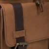 VELEZ Top Grain Leather Backpack for Men - 15.6 Inch Laptop Bag - Brown Designer Bookbag - Mens Vintage Business Travel Casual Computer Shoulder Bags - Image 9