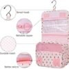 Narwey Hanging Travel Toiletry Bag Cosmetic Make up Organizer for Women and Girls Waterproof - Image 4
