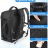 FALARK INC Travel Backpack For Women Men, Carry On Backpack Flight Approved, Waterproof Anti-theft Personal Item Trave Bag With USB Port For Travel, Black - Image 7