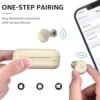 TOZO NC9 Hybrid Active Noise Cancelling Wireless Earbuds, in Ear Headphones IPX6 Waterproof Bluetooth 5.3 Stereo Earphones, Immersive Sound Premium Deep Bass Headset Khaki - Image 3
