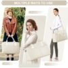Weekender Bag for Women, Travel Bag Overnight Duffel Bag Carry On Bag with Wet Pocket & Trolley Sleeve, Sports Gym Bag - Image 7