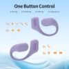 Bluetooth Headphones Wireless Earbuds 36Hrs Playtime Wireless Charging Case HiFi Stereo Over-Ear Earphones with Earhook Waterproof Headphones with Mic for Sport Running Workout Purple - Image 4