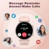 Smart Watch for Women, Smart Watches for Women Android, Reloj Inteligente para Mujer, Waterproof Ladies Round Fitness Tracker with Answer/Make Call Smartwatch 150+ Sport Modes, 1.4" Pink - Image 5