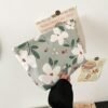 MHDGG Makeup Bag Cosmetic Bag for Women,Large Capacity Floral Cosmetic Bag Makeup Bags Women Travel Accessories Organizer Storage Makeup Bag,Big Green Flower - Image 5