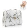 Ethereal Travel Makeup Bag, Toiletry Bag for Women Large Capacity Makeup Organizer Bag Waterproof Makeup Brush Organizer Vegan Leather Cosmetic Bag