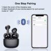 Wireless Earbuds Bluetooth 5.3 Headphones with Charging Case, ENC Noise Cancelling for Clear Call, Touch Control in-Ear Stereo Earphones with Mic for Android/iOS, IPX7 Waterproof for Running Workout - Image 3