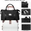 Travel Duffel Bag for Women,Overnight Weekender Bag with Trolley Sleeve,Carry On Tote Bag Sports Gym Bag - Image 6
