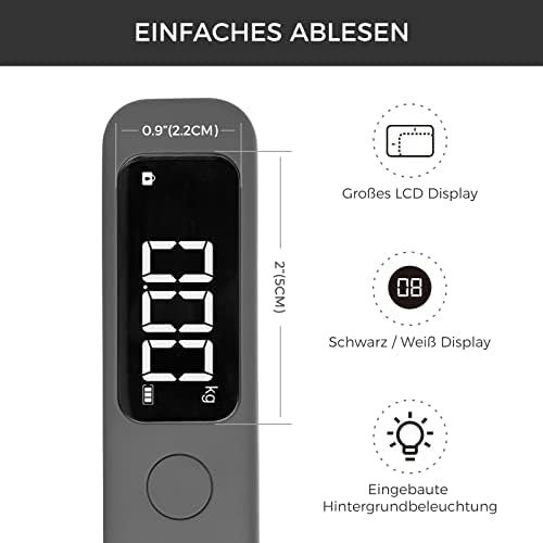 pack all 110 Lbs Luggage Scale, Digital Handheld Luggage Scale, Travel Weight Scale for Luggage with Backlit LCD Display, Battery Included - Image 3