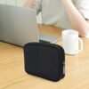 Travel Case Organizer for Small Electronics and Accessories,Tech Bag, Travel Essentials for Mouse, Cord, Charger, Phone, Earphone, Power Bank, Hub, Toiletries, Cosmetics, Personal Items (Black) - Image 3