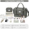 Travel Bag with Shoes Compartment,Weekender Bags for Women Travel,Carry On Duffel Overnight Bag with Trolley Sleeve & Wet Pocket,Travel tote Bag Sports Gym Bag - Image 2