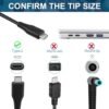 Universal 65W USB Type C Port Charger Adapter, Compatible with Lenovo Thinkpad/Yoga, Dell, Chromebook 3100, Latitude 5420, Acer, Google Series Type C Fast Charging Power - Image 3