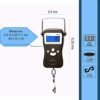 Digital Hanging Scale Die-Cast Metal Construction and Built-in Tape Measure, Handheld Scale with Hook for Travel Farm Hunting Fishing Outdoor - H-110 lbs. x 0.05 lbs - (Black) - AMERICAN WEIGH SCALES - Image 3