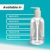 16oz Clear Plastic Empty Bottles with Pump Dispenser, Refillable Shampoo/Oil Bottles, Squeezable Travel Containers for Shampoo, Lotions, Liquid Body Soap, Creams, BPA Free (3) - Image 6
