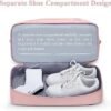 Travel Duffel Bag with Shoes Compartment, Shoulder Weekender Overnight Bag for Women,Travel Tote Bag Sports Gym Bag with Toiletry Bag - Image 5
